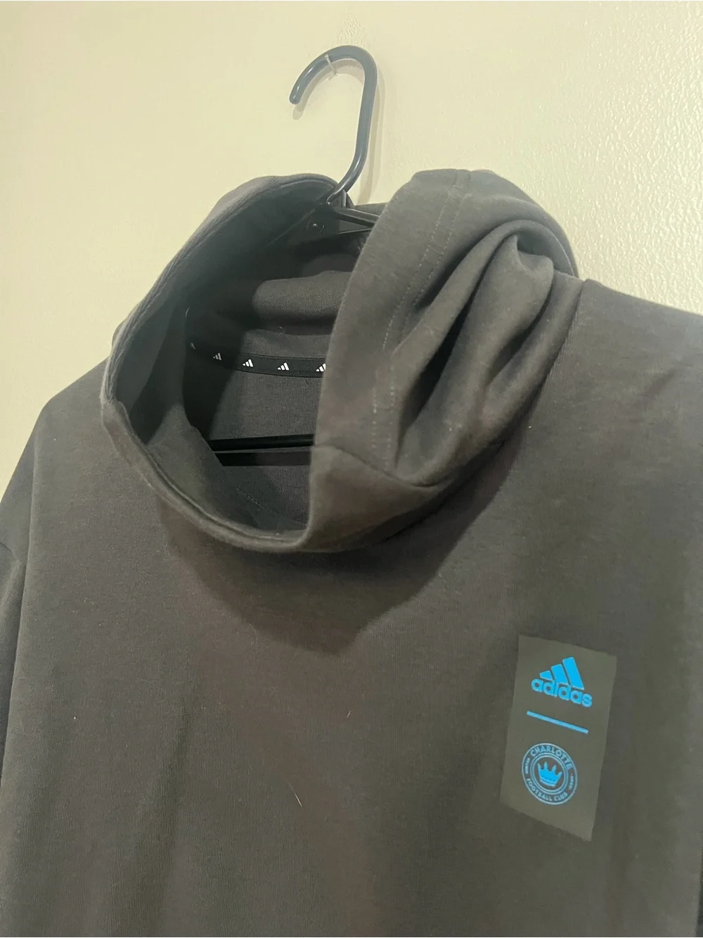 adidas MLS Charlotte Black Men’s Pullover Hoodie